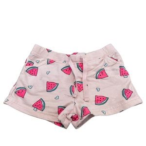 Girls shorts - pink with watermelon print, size 3t